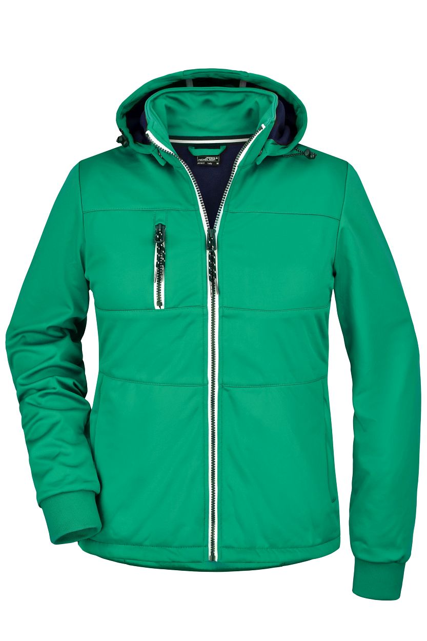 Ladies' Maritime Jacket "JN1077" in Irish-Green/Navy/White, Größe 2XL - Daiber