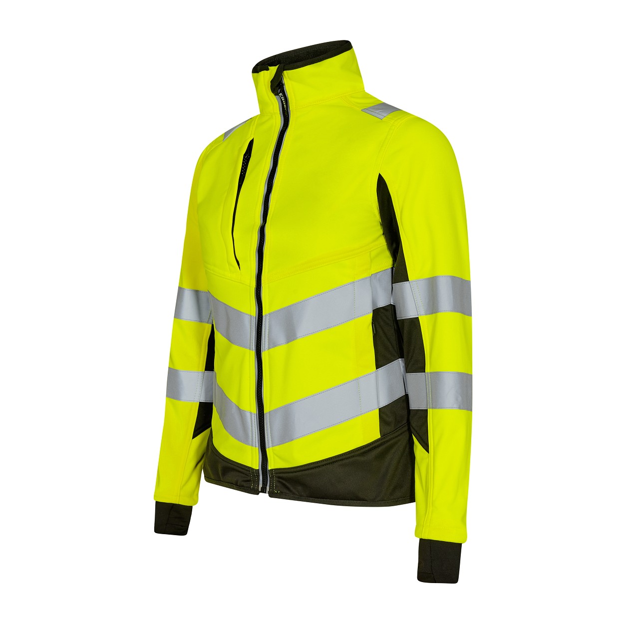 ENGEL Safety Damen Softshelljacke in Gelb/Schwarz, Größe XS