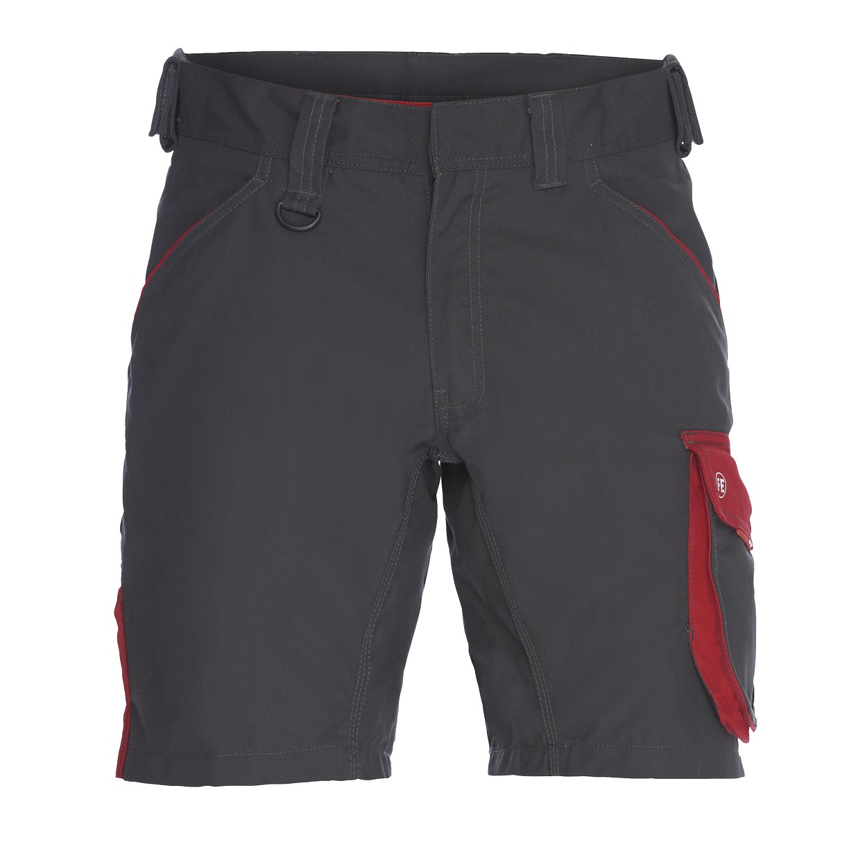ENGEL Galaxy Shorts in Anthrazit Grau/Tomato Red, Größe 54