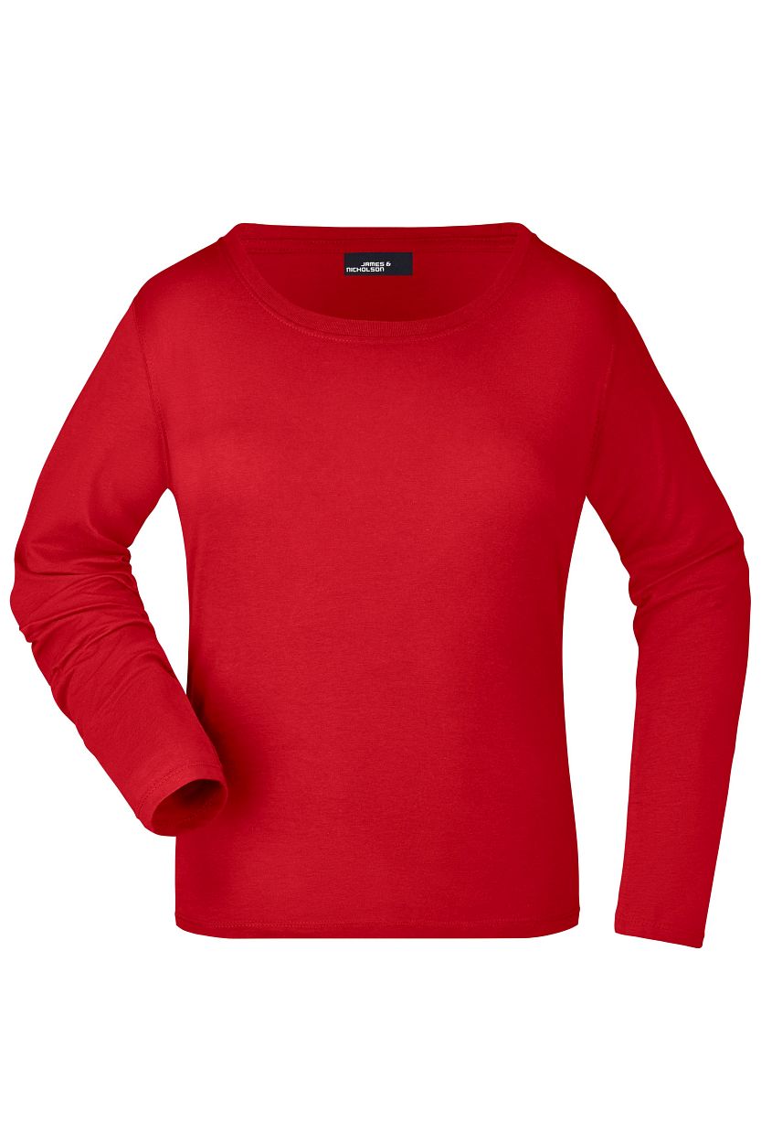 Ladies' Shirt Long-Sleeved Medium "JN903" in Red, Größe 3XL - Daiber
