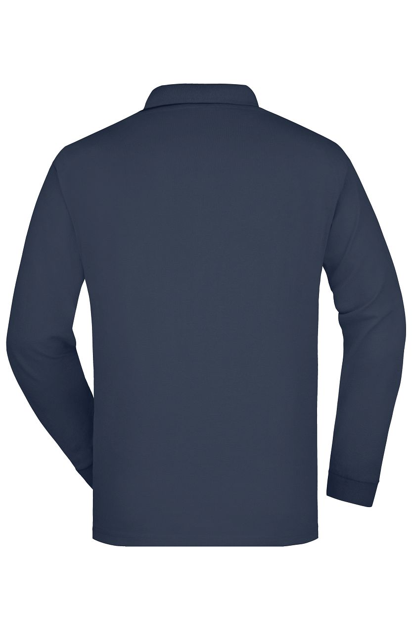 Polo-Piqué Long-Sleeved "JN022" in Navy, Größe 2XL - Daiber