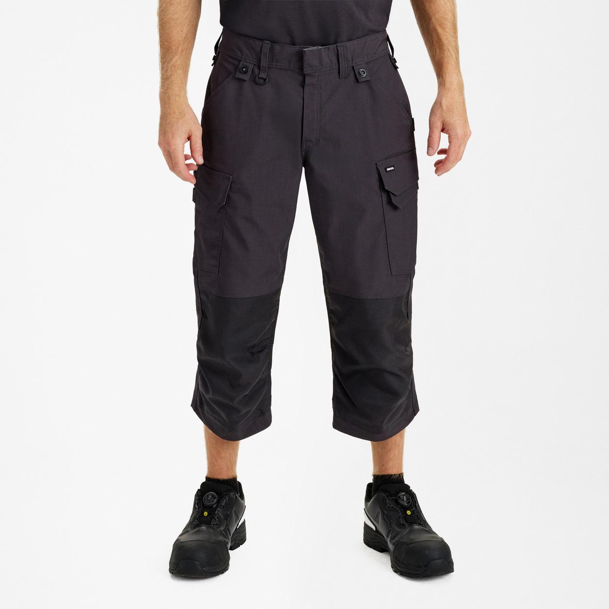 ENGEL Entire 3/4-Hose mit 2-Wege-Stretch in Anthrazit Grau, Größe 54