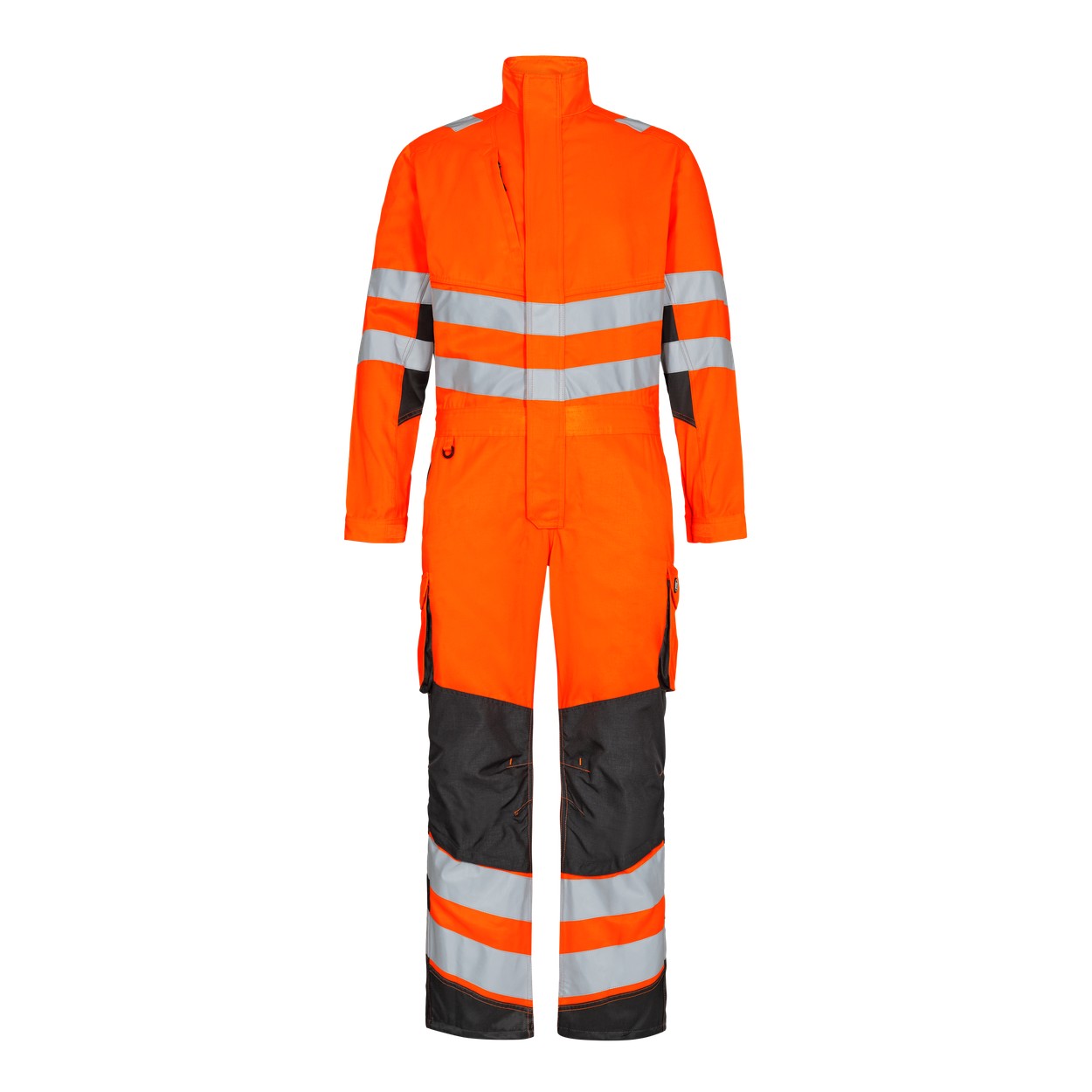 ENGEL Safety Light Overall in Orange/Anthrazit Grau, Größe XS