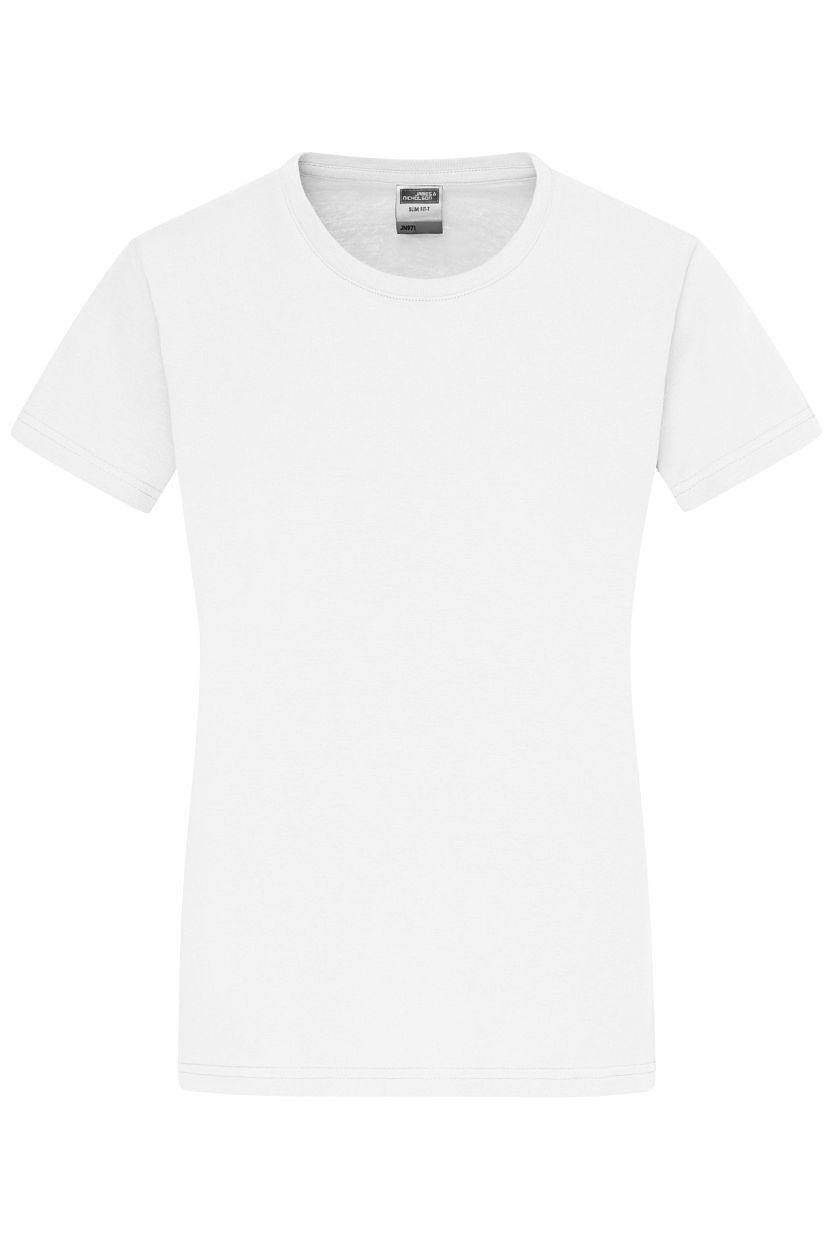 Ladies' Slim Fit-T "JN971" in White, Größe 2XL - Daiber