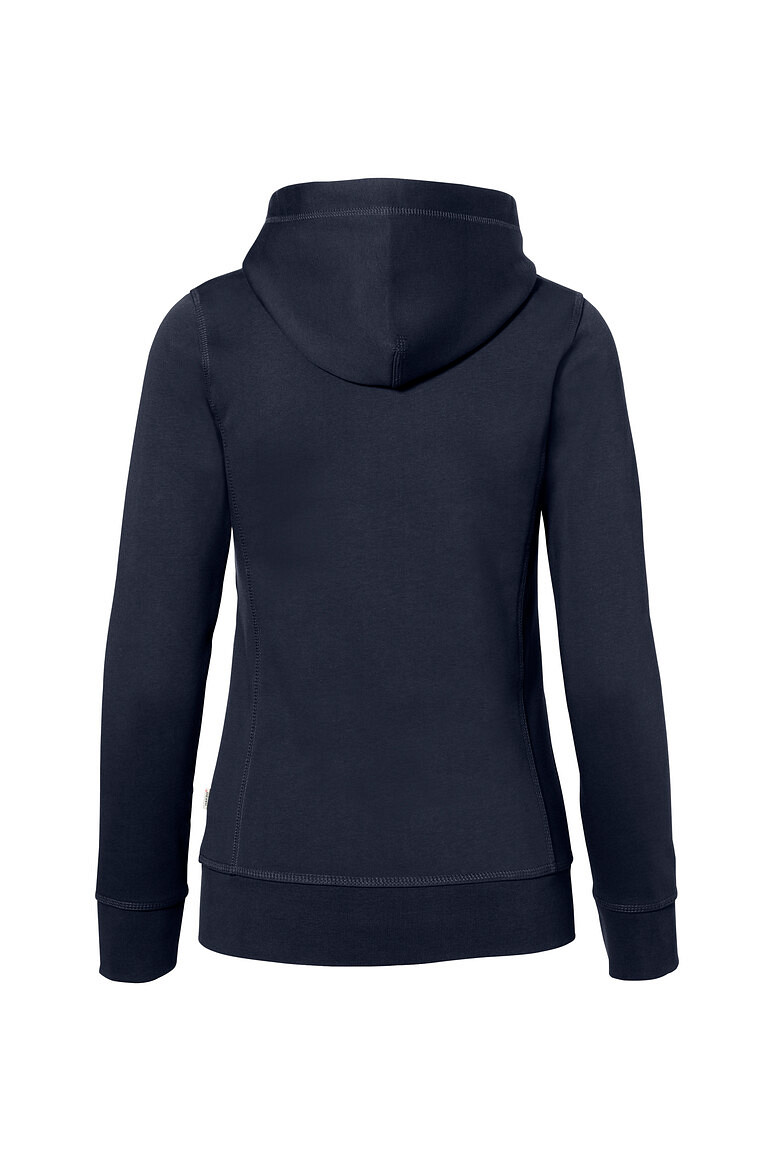 HAKRO 255 Damen Kapuzenjacke Bonded ECO in tinte/silber, Größe 3XL