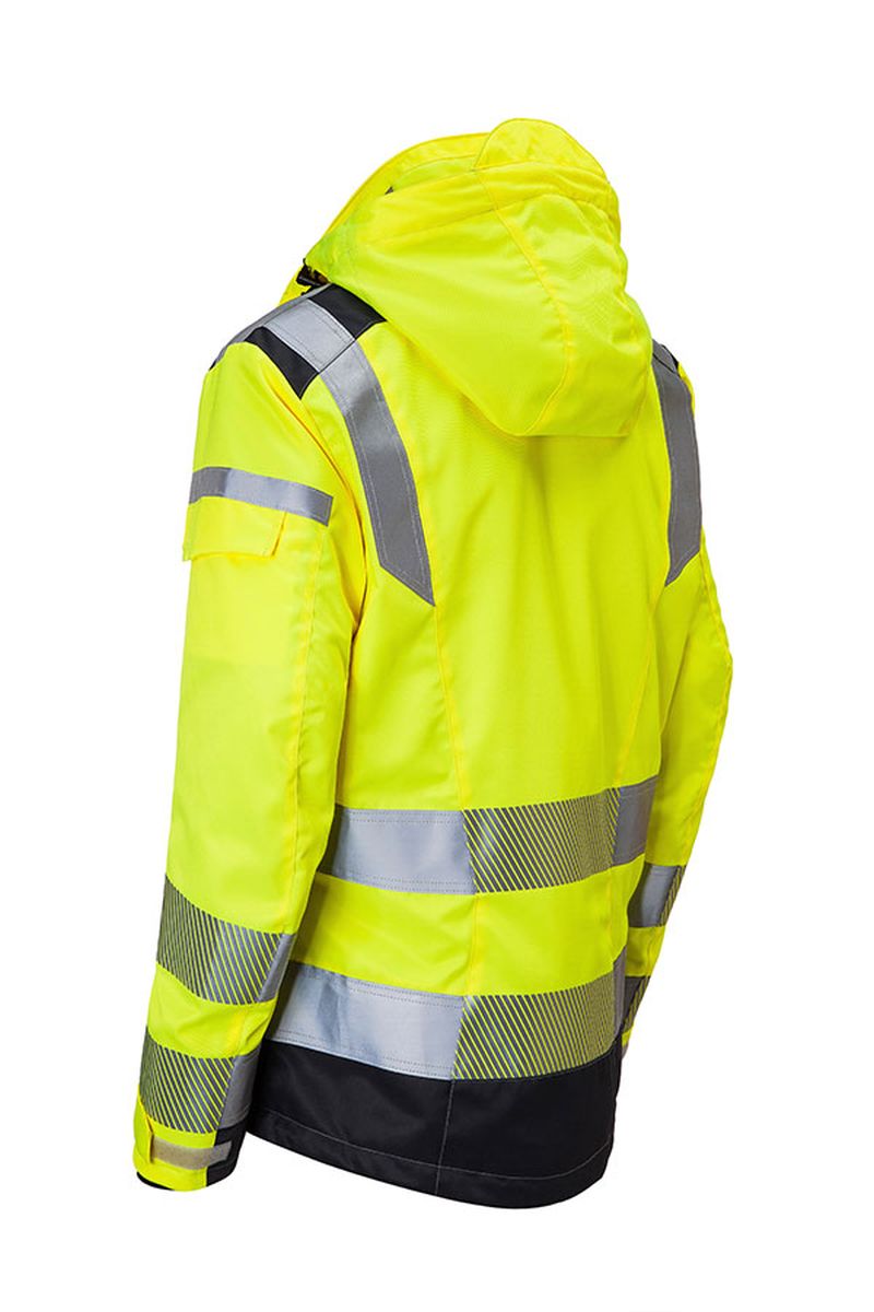 KÜBLER REFLECTIQ Wetterjacke SYMPATEX® PSA 2 KÜBLER REFLECTIQ Wetterjacke SYMPATEX® PSA 2 in Warnrot / Schwarz, Größe 4XL