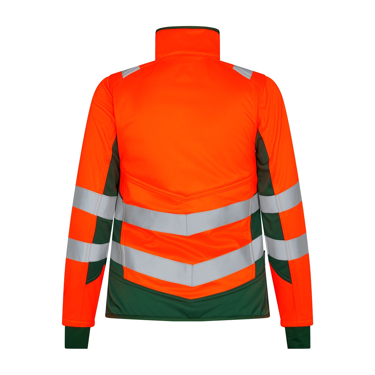 ENGEL Safety Damen Softshelljacke in Orange/Grün, Größe XS