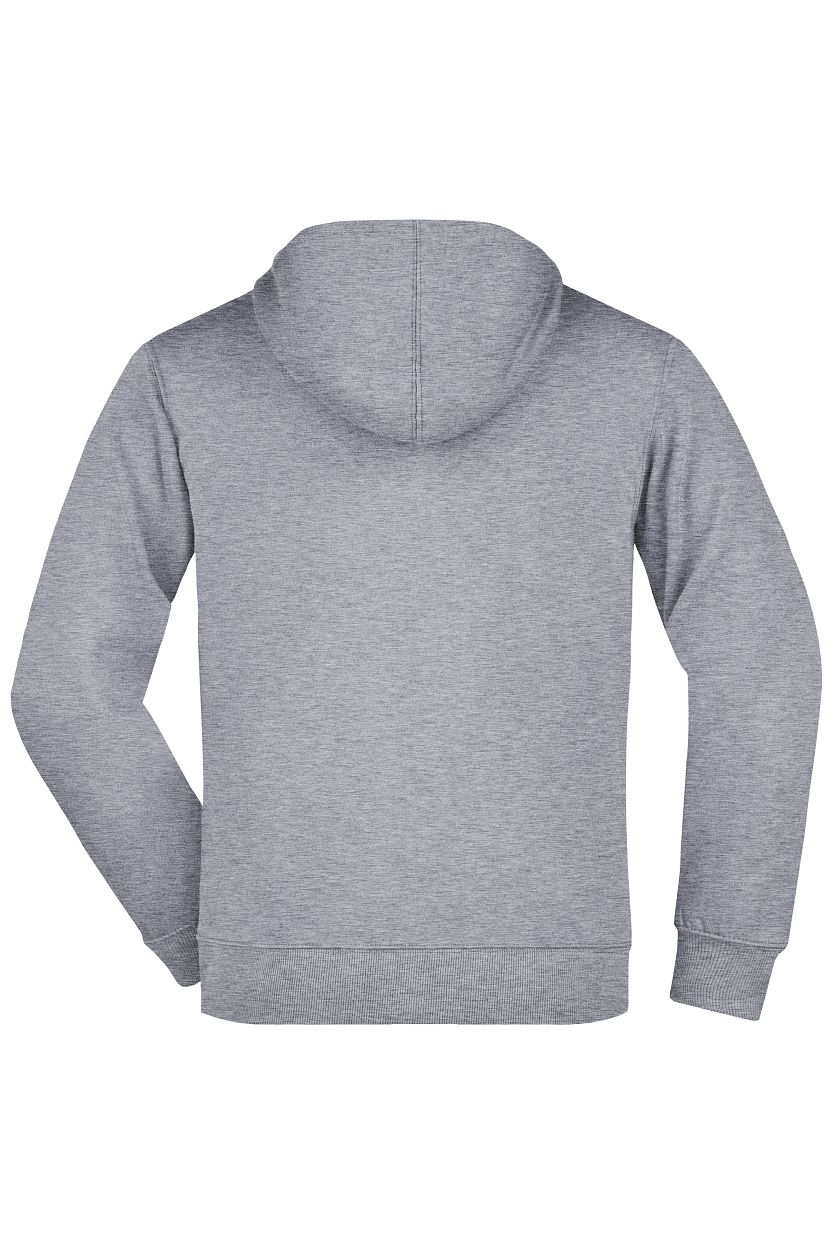Men's Hooded Jacket "JN042" in Grey-Heather, Größe 3XL - Daiber