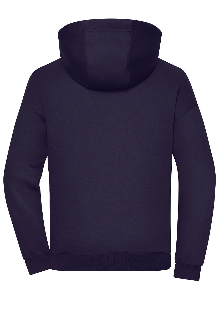 Oversized Sweat Hoody UNISEX OCS Blended & RCS "8052" in Deep-Purple, Größe 3XL - Daiber