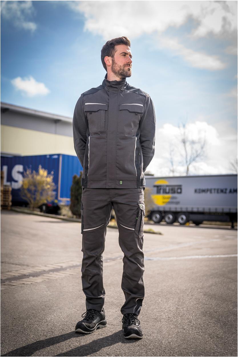 Weste FLEXV28 Flex Line in Anthrazit/Schwarz, Gr. 2XL von Leibwächter