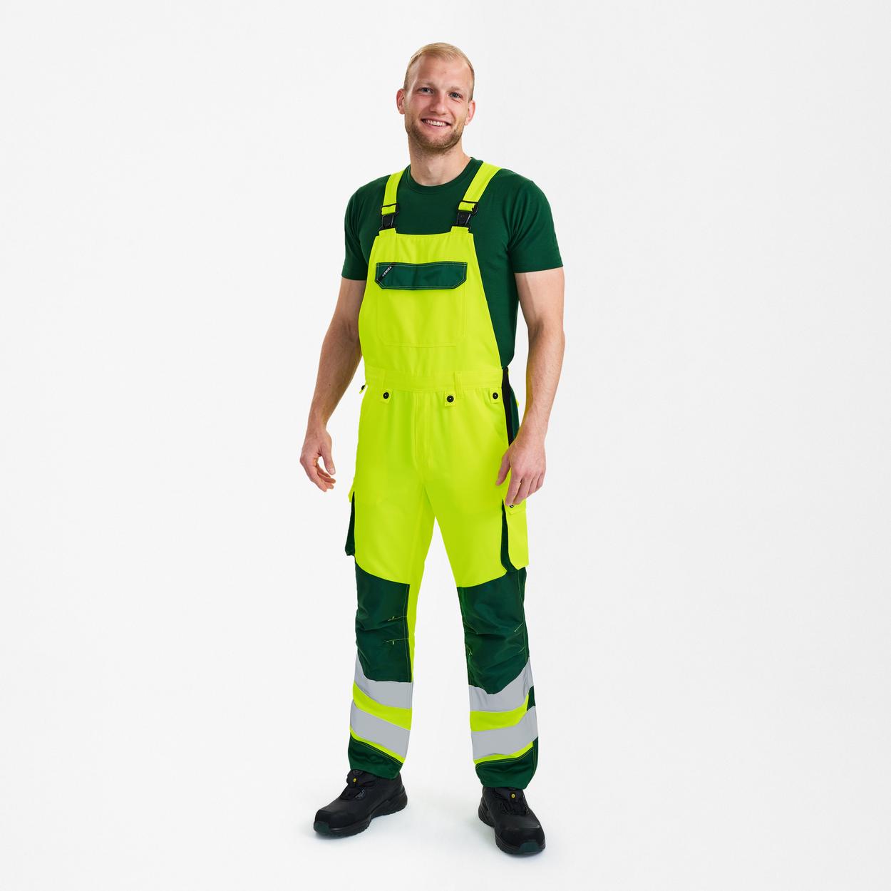ENGEL Safety Light Latzhose in Gelb/Grün, Größe 106
