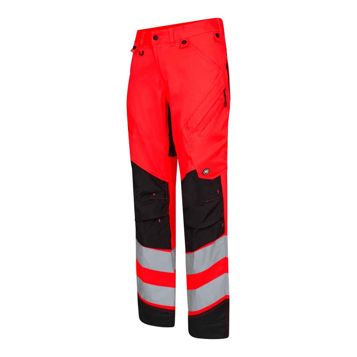 ENGEL Safety Arbeitshose mit 2-Wege-Stretch in Rot/Schwarz, Größe 26