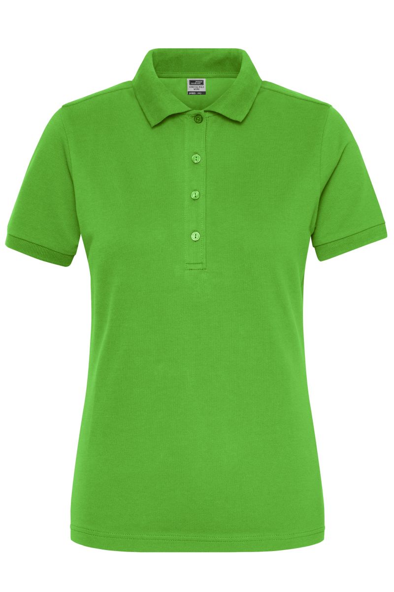 JN1805 Damen BIO Stretch-Polo Work - SOLID - in Lime-Green, Größe S von James & Nicholson