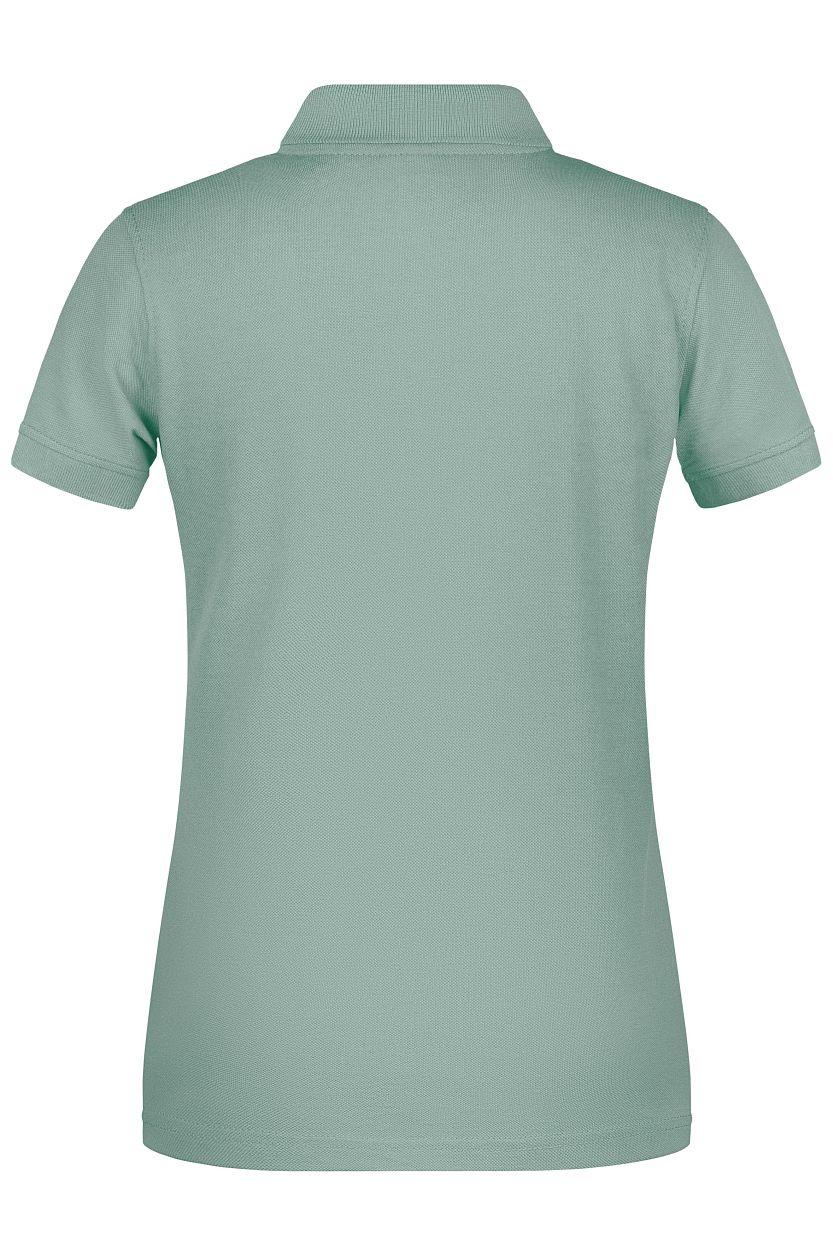 Ladies' ORGANIC Workwear Polo OCS Blended "JN873" in Foggy-Green, Größe 4XL - Daiber