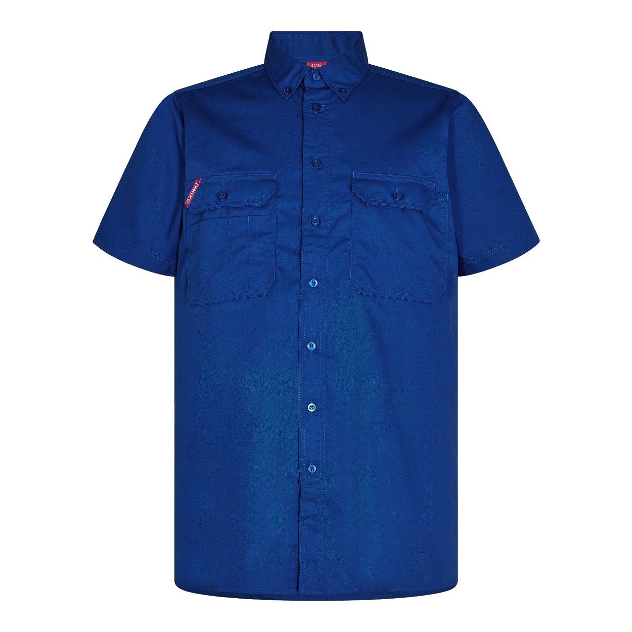 ENGEL Extend kurzärmliges Herrenhemd in Surfer Blue, Größe 49/50