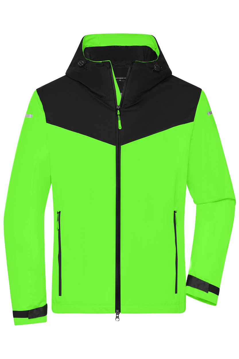 Men's Allweather Jacket GRS "JN1180" in Bright-Green/Black, Größe 3XL - Daiber