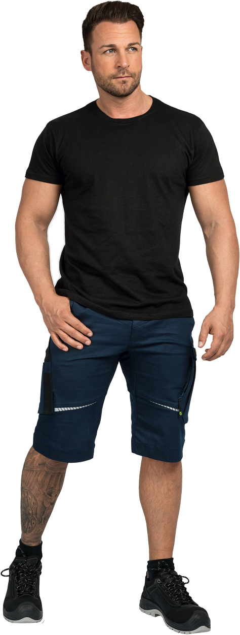 Herren-Shorts Flex Line Marine/Schwarz FLEXK, Gr. 68 von Leibwächter