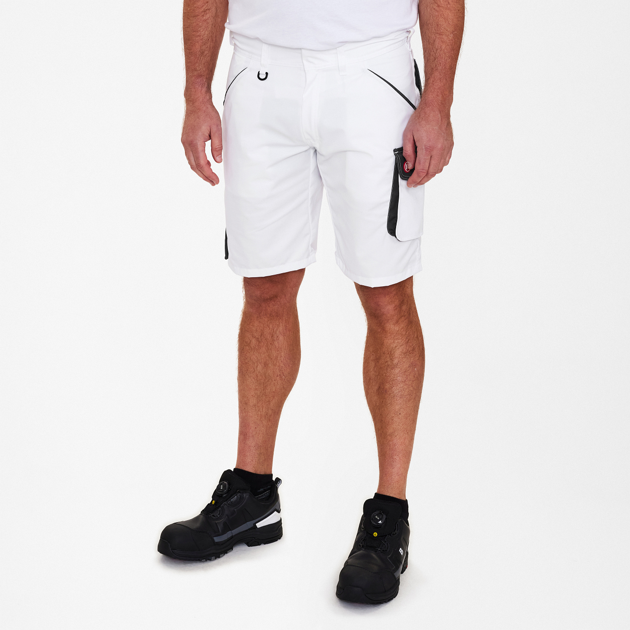 ENGEL Galaxy Light Shorts in Weiss/Anthrazit Grau, Größe 54