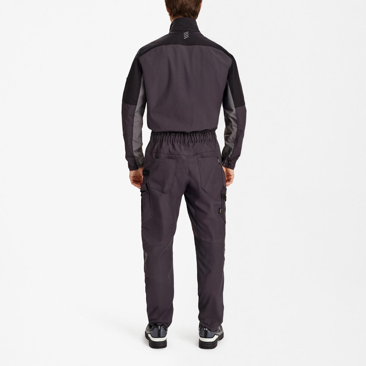 ENGEL Entire Overall mit 2-Wege-Stretch in Anthrazitgrau/Schwarz, Größe XS