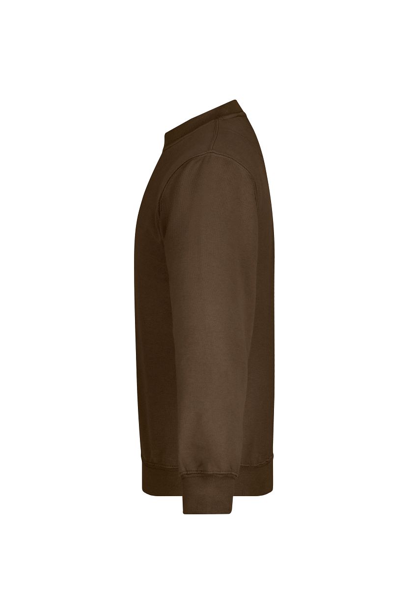 Round-Sweat Heavy Junior "JN040K" in Brown, Größe 2XL - Daiber