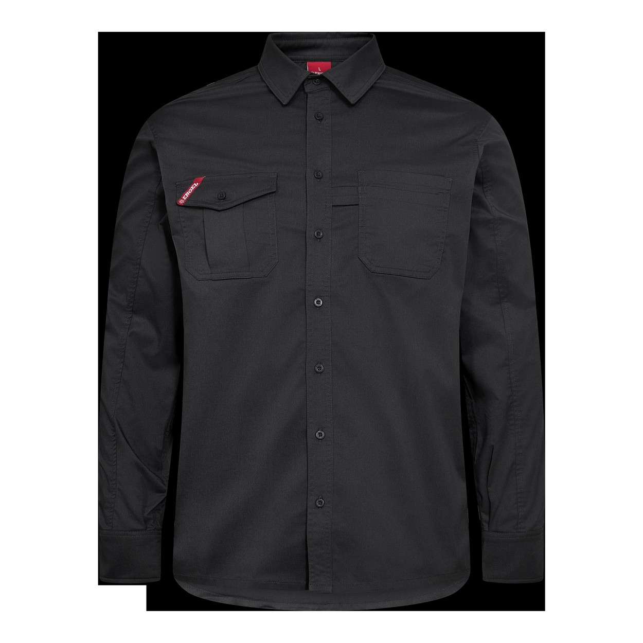 ENGEL Extend Hemd mit Stretch in Anthrazit Grau, Größe XS