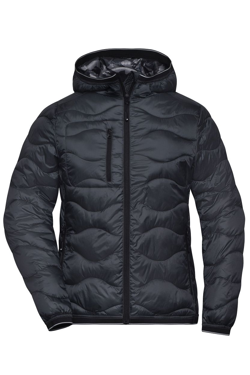 Ladies' Padded Jacket "JN1155" in Graphite/Camouflage, Größe 2XL - Daiber