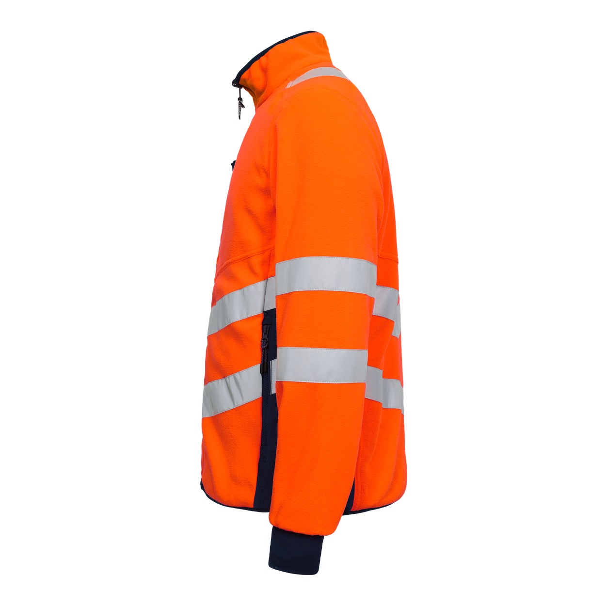 ENGEL Safety Fleecejacke in Orange/Blue ink, Größe XS