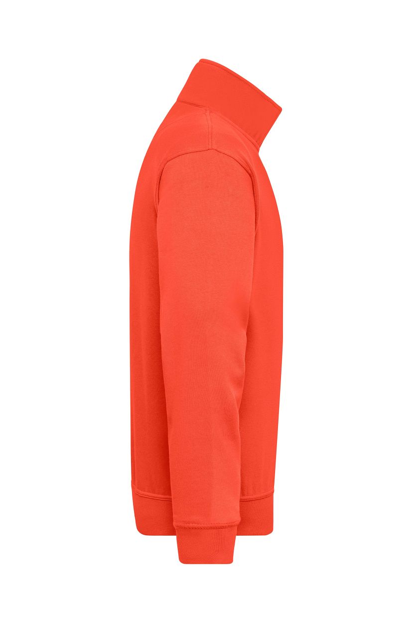 Workwear Half-Zip Sweat "JN831" in Spicy-Orange, Größe 6XL - Daiber