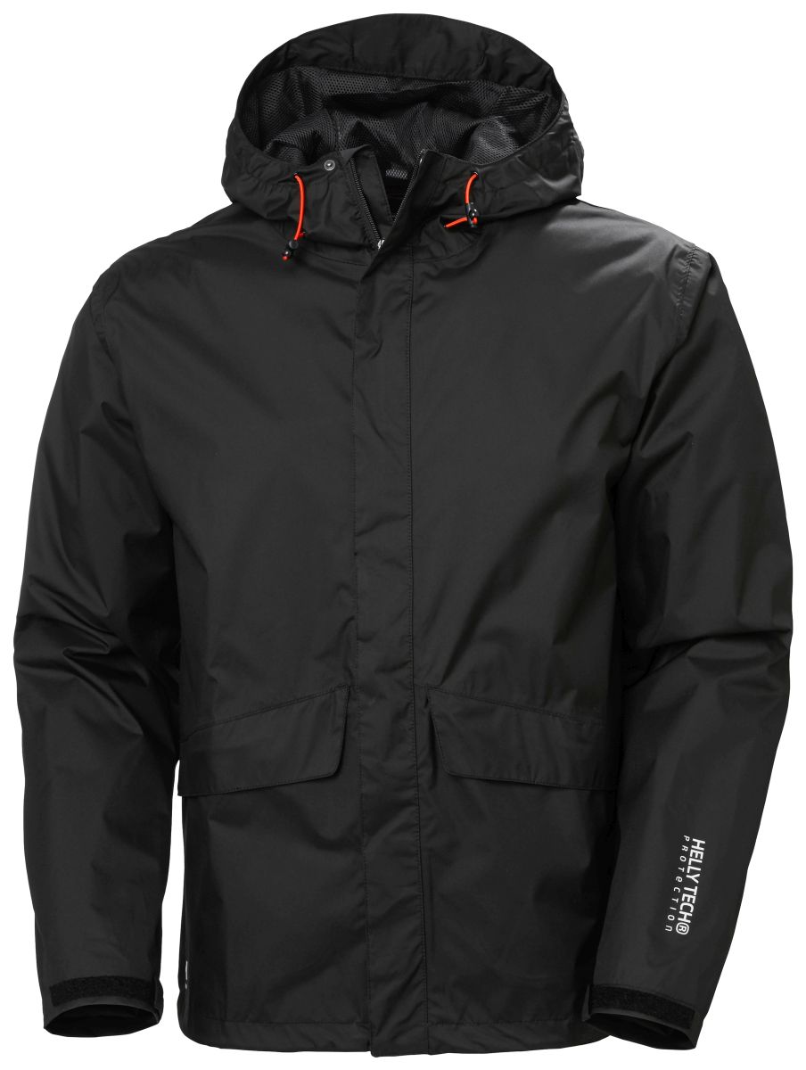Wasserfeste Regenjacke Manchester in Black, Größe XS von Helly Hansen Workwear