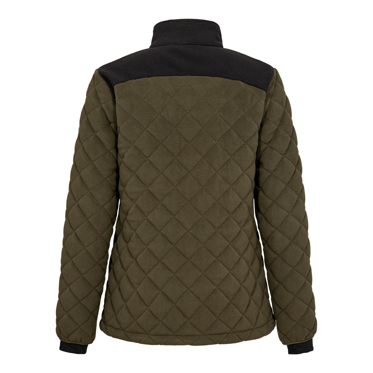 ENGEL Entire Damen Gestepptes-Fleecejacke in Forest Green/Schwarz, Größe XS