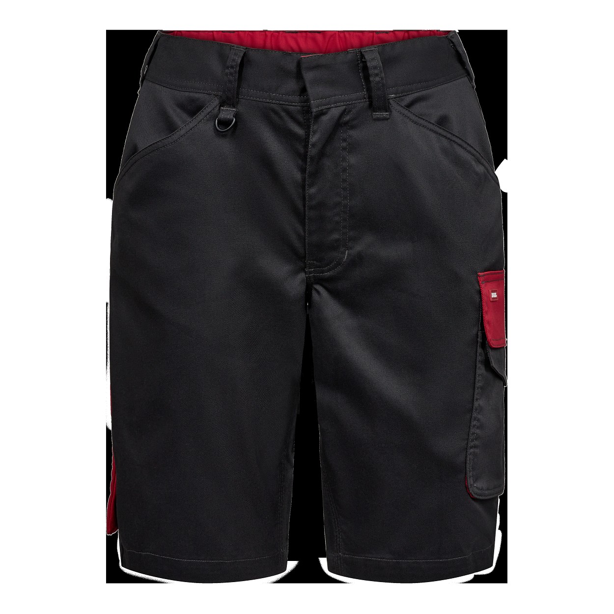 ENGEL Galaxy Damen Arbeitsshorts mit 2-Wege-Stretch in Anthrazit Grau/Tomato Red, Größe 48