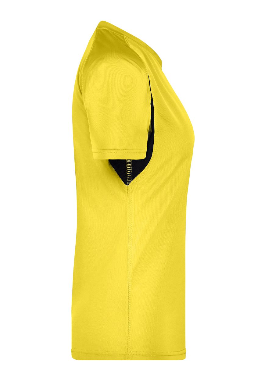 Ladies' Running-T "JN316" in Yellow/Black, Größe 2XL - Daiber
