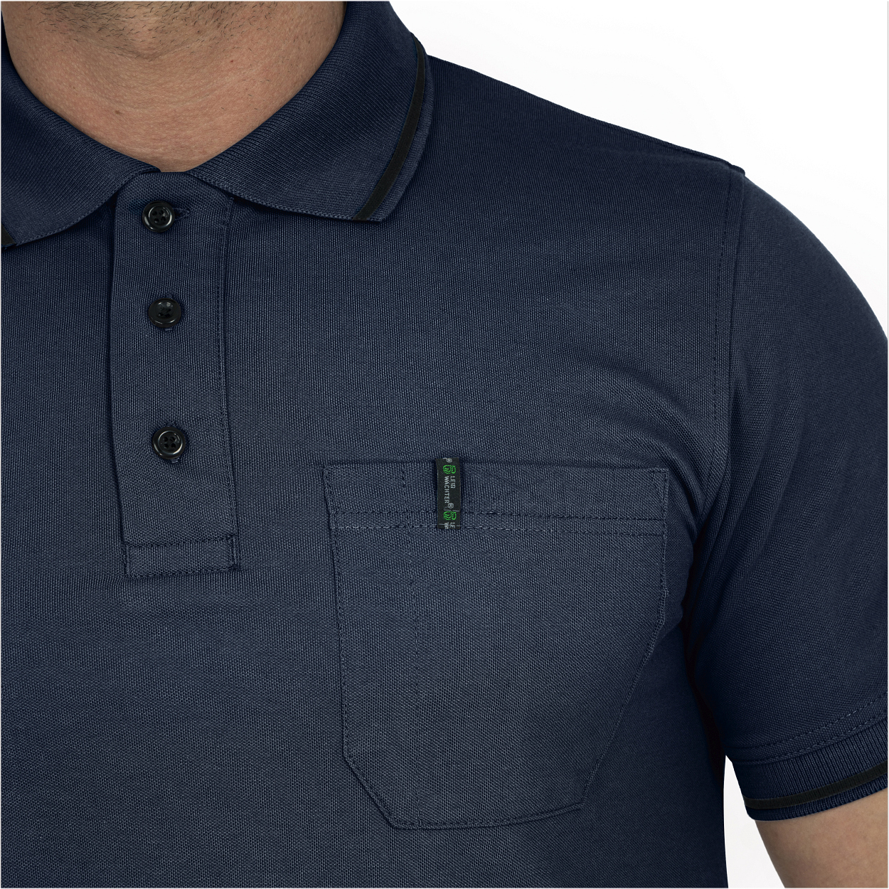 Polo-Shirt "Jens" Flex Line Marine FLEXU, Gr. 2XL von Leibwächter