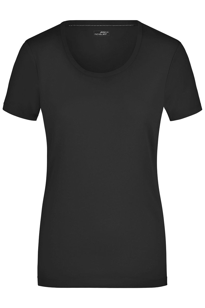 Ladies' Stretch Round-T "JN926" in Black, Größe 2XL - Daiber