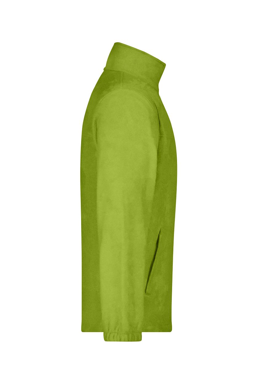 Full-Zip Fleece "JN044" in Lime-Green, Größe 4XL - Daiber