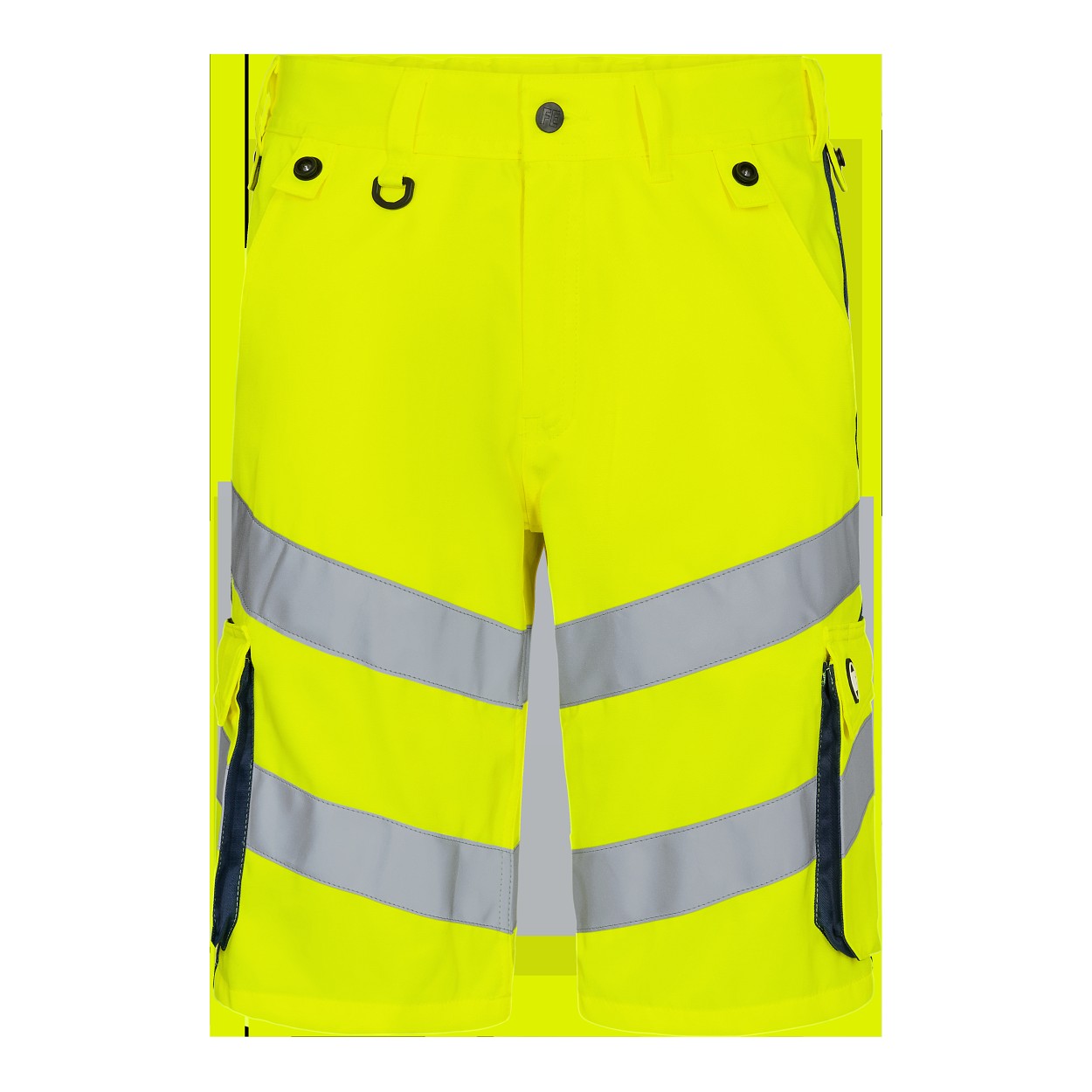 ENGEL Safety Light Arbeitsshorts in Gelb/Blue Ink, Größe 54