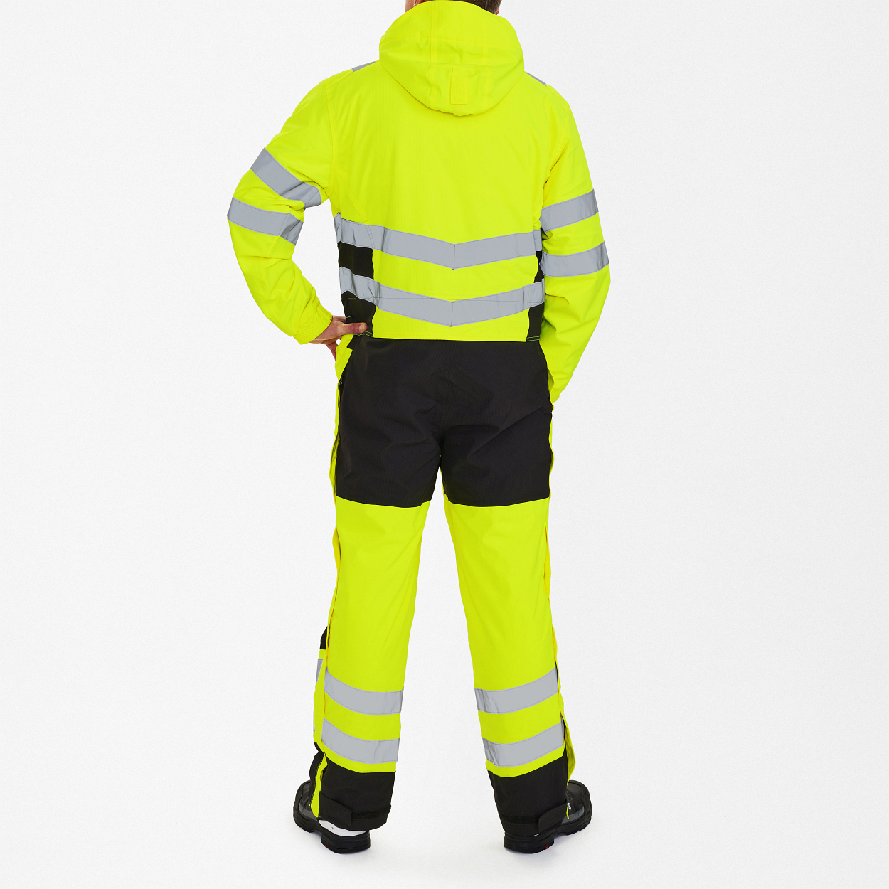 ENGEL Safety Winteroverall in Gelb/Schwarz, Größe 2XL