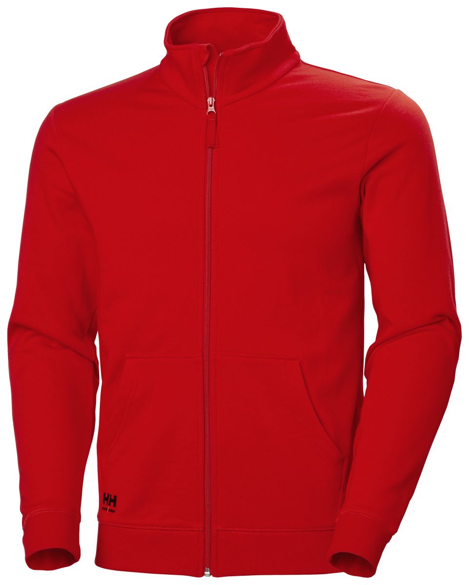 Zip Sweatshirt Manchester in Red, Gr. XL von Helly Hansen Workwear