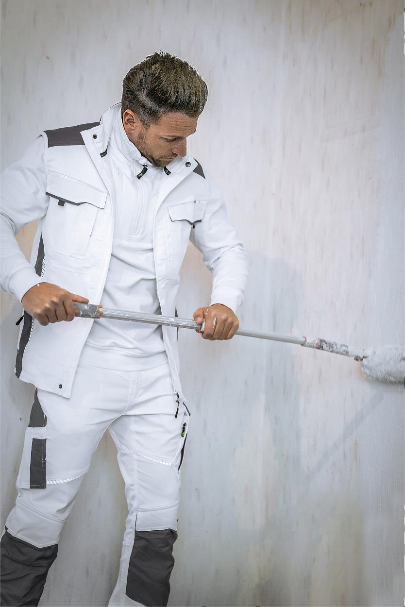 Bundhose Flex Line in Weiß-Grau, Gr. 98 von Leibwächter