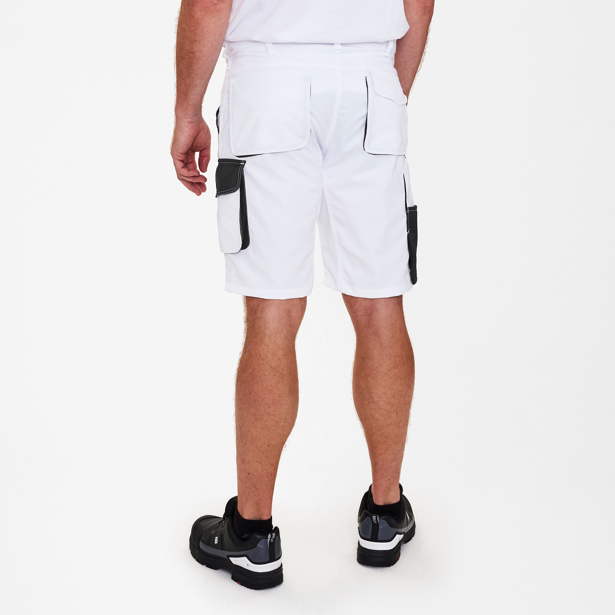 ENGEL Galaxy Light Shorts in Weiss/Anthrazit Grau, Größe 54