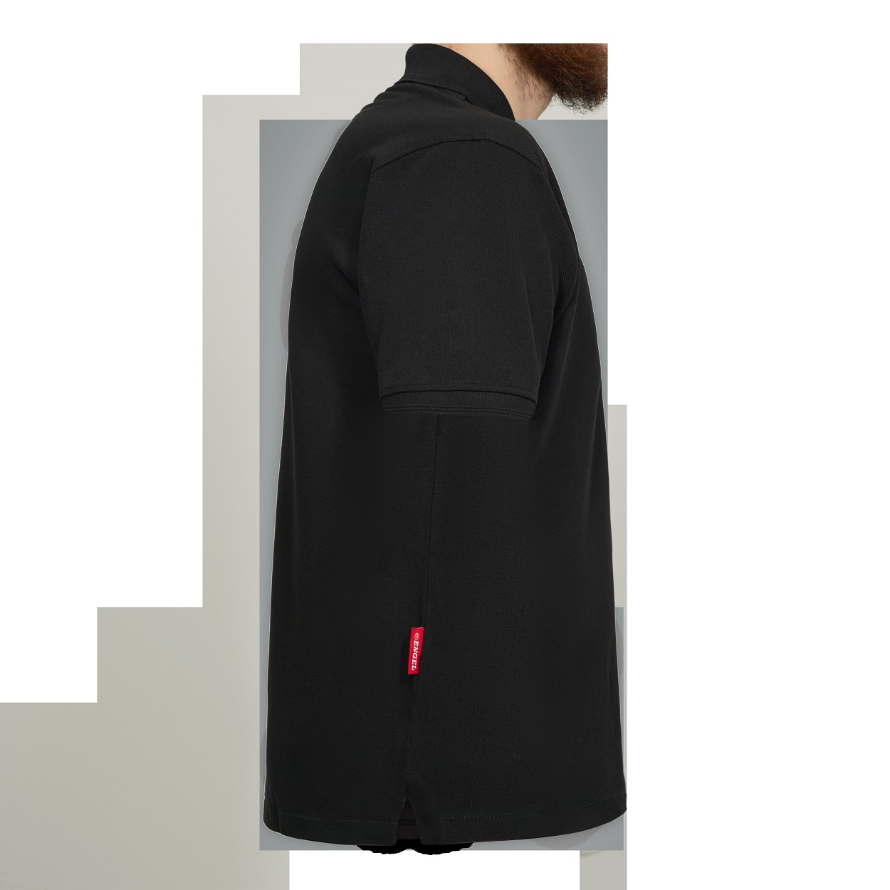 ENGEL Extend Poloshirt in Schwarz, Größe XXS