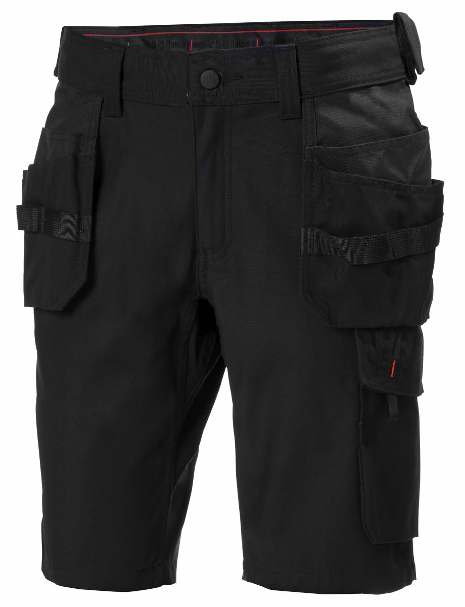 Handwerkshorts OXFORD 4X HH CONNECT™ in Black, Größe 54 von Helly Hansen Workwear