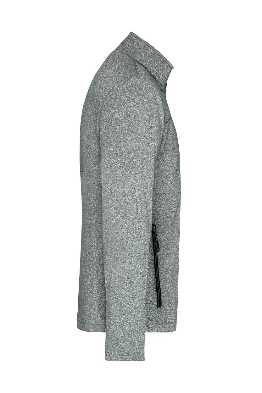 Men's Softshell Jacket "JN1148" in Dark-Melange/Black, Größe 3XL - Daiber