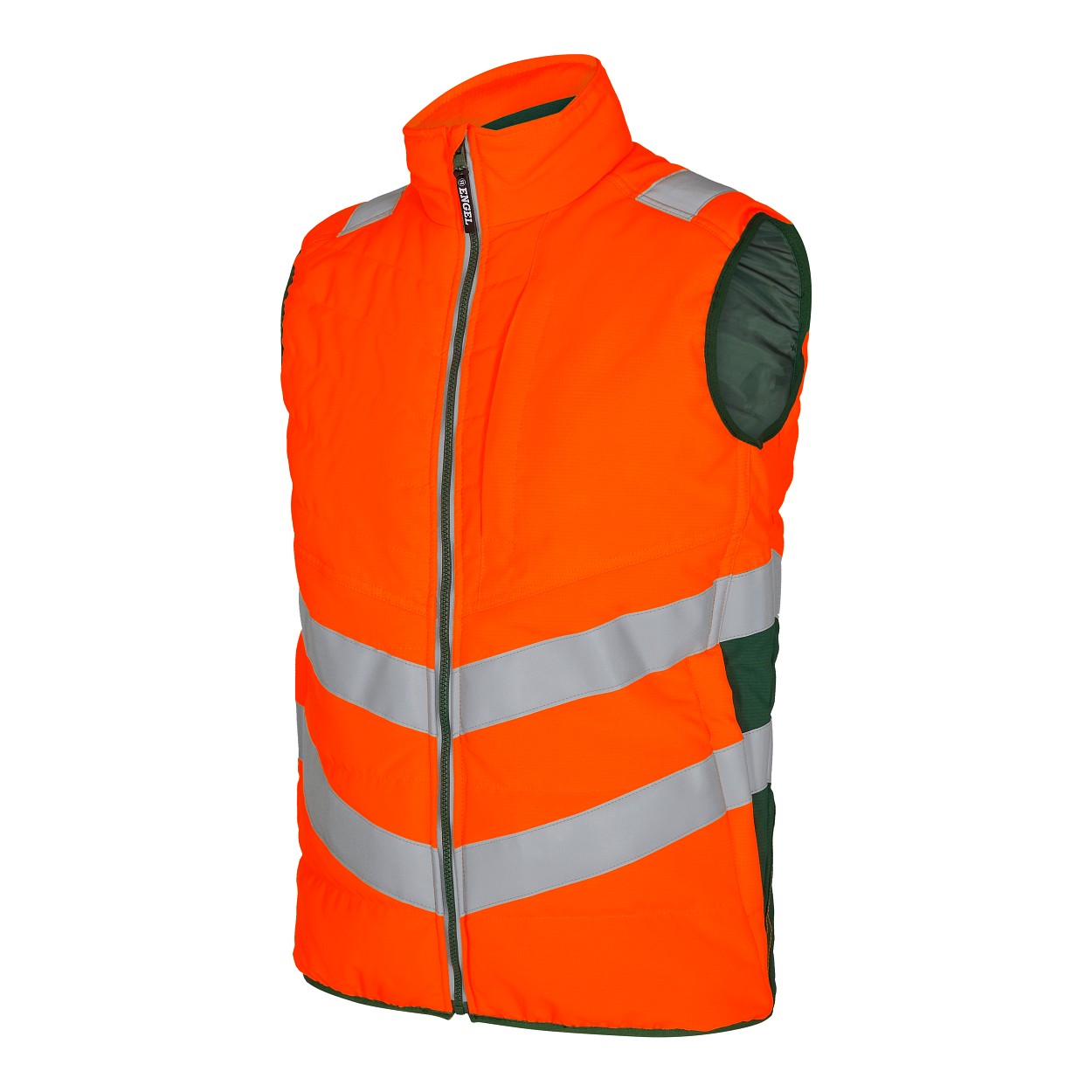ENGEL Safety Stepp-Innenweste in Orange/Grün, Größe XS
