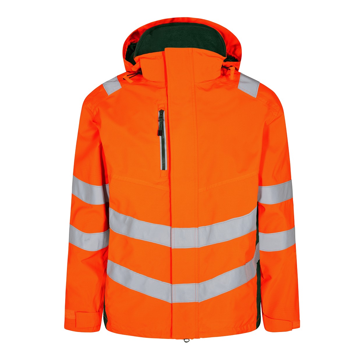 ENGEL Safety Shelljacke in Orange/Grün, Größe XS