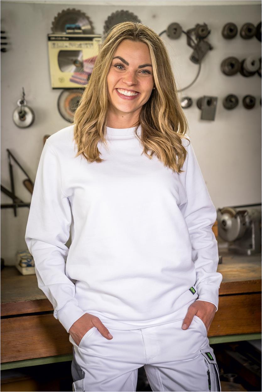 Rundhals-Sweater "Alex" Classic Line Weiß LWSR, Gr. 2XL von Leibwächter