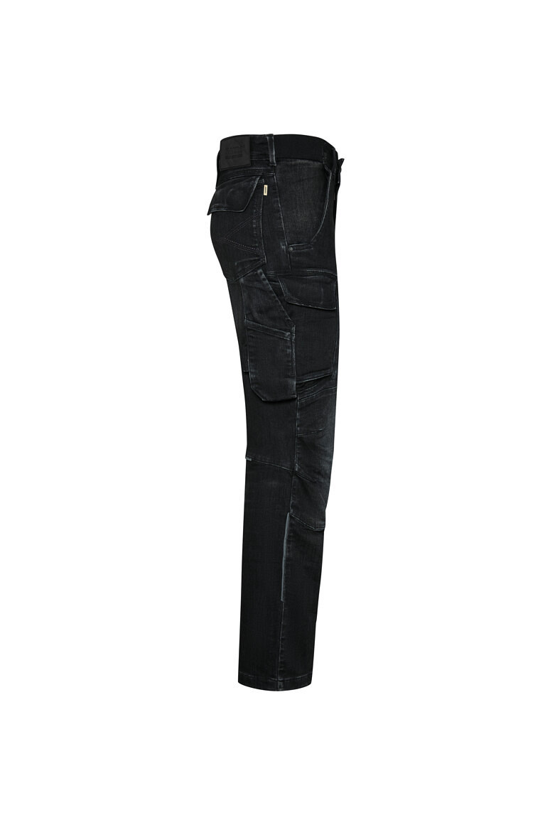 HAKRO 734S Worker Jeanshose Dyneema® X Stretch ECO "kurz" in schwarz, Größe 6XL