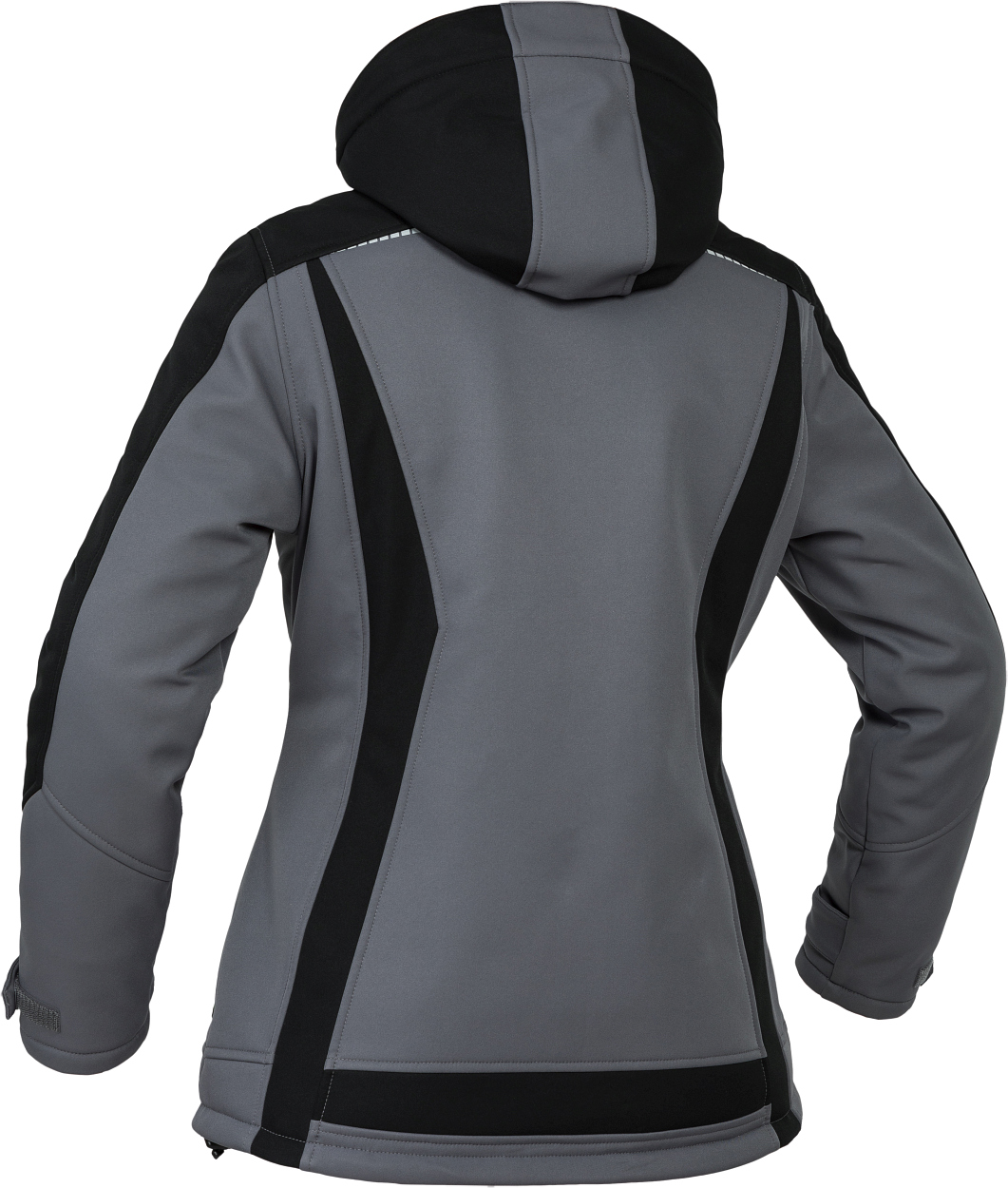 Damen Winter-Softshelljacke Kornblau/Schwarz FLXDI, Gr. 52 von Leibwächter