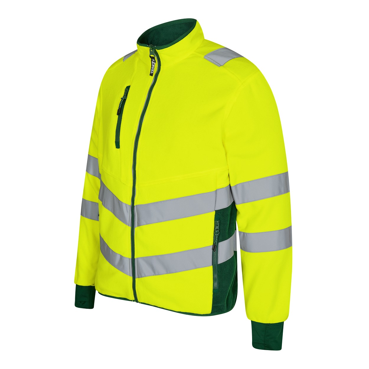 ENGEL Safety Fleecejacke in Gelb/Grün, Größe XS