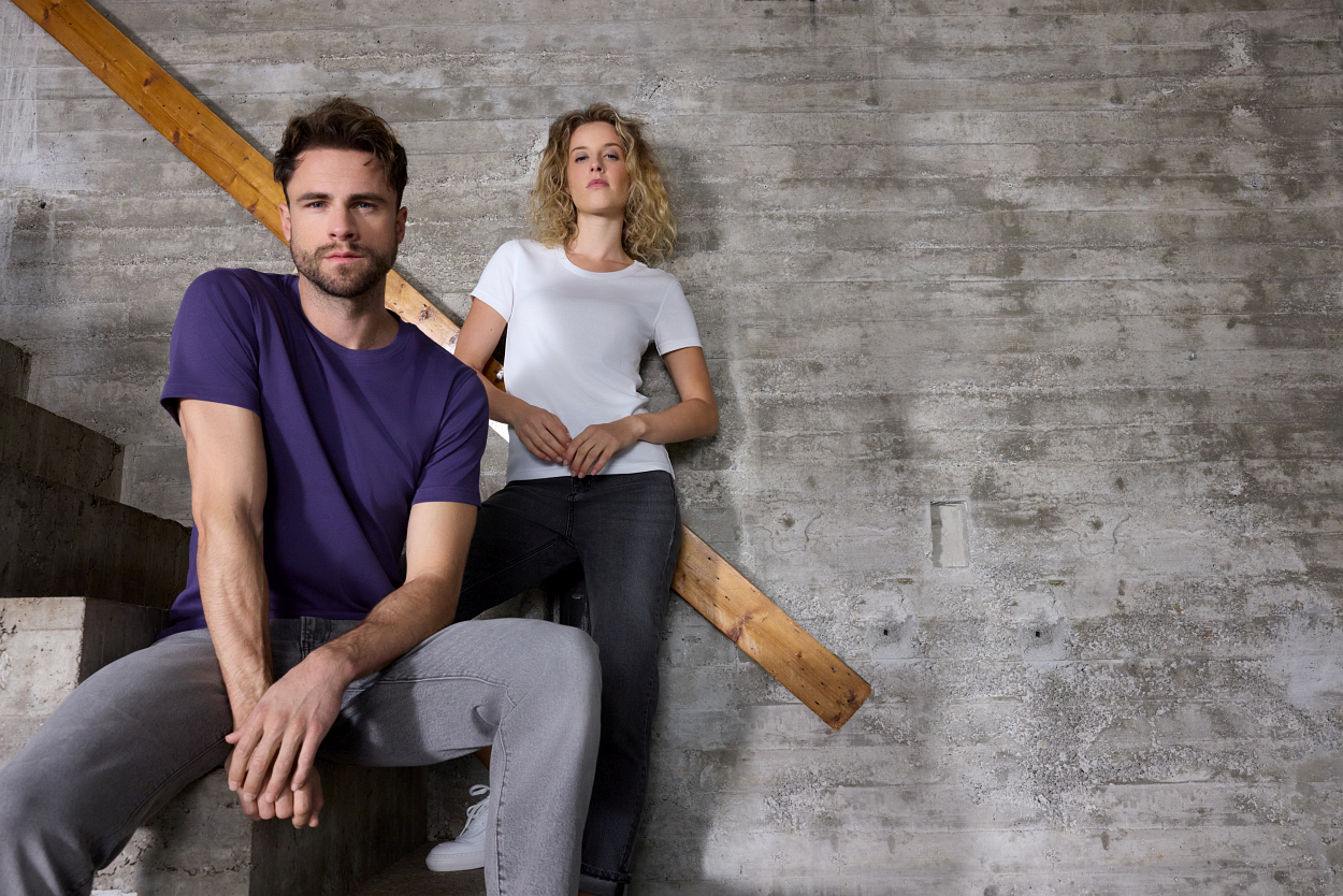 Men's T-Shirt 1:1 Rib OCS Standard "8040" in White, Größe 3XL - Daiber